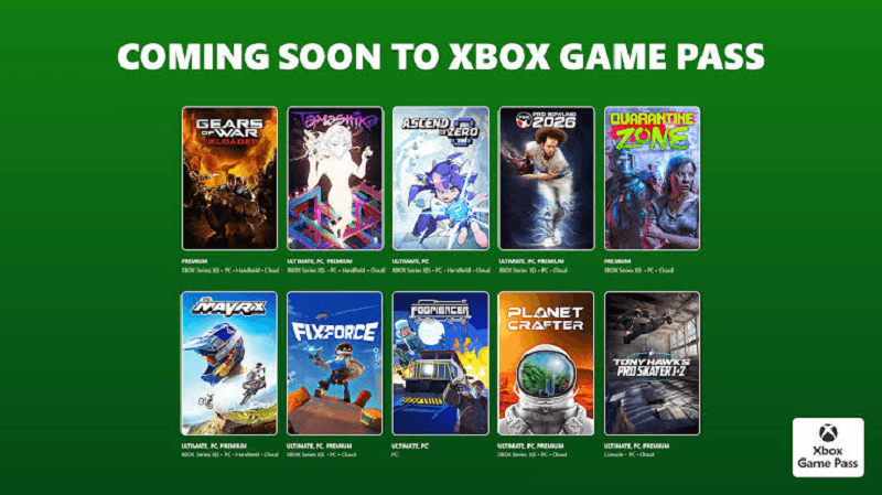 Xbox Game Pass July 2026 Update
