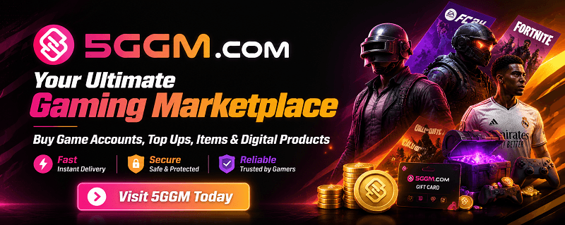 5GGM – Your Trusted Digital Gaming Marketplace